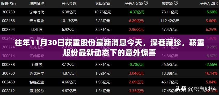 鞍重股份最新动态揭秘，意外惊喜在深巷藏珍之日