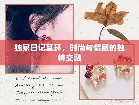 独家日记耳环,时尚与情感的独特交融