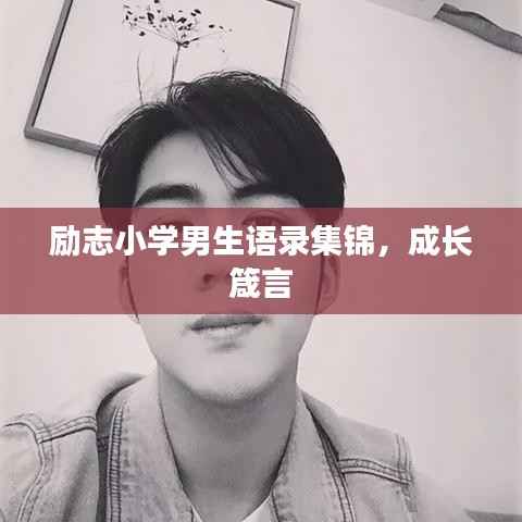 励志小学男生语录集锦，成长箴言