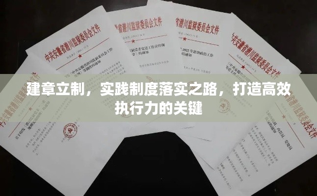 建章立制，实践制度落实之路，打造高效执行力的关键