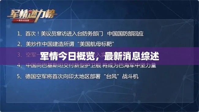 军情今日概览，最新消息综述