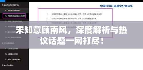 宋知意顾南风,深度解析与热议话题一网打尽!